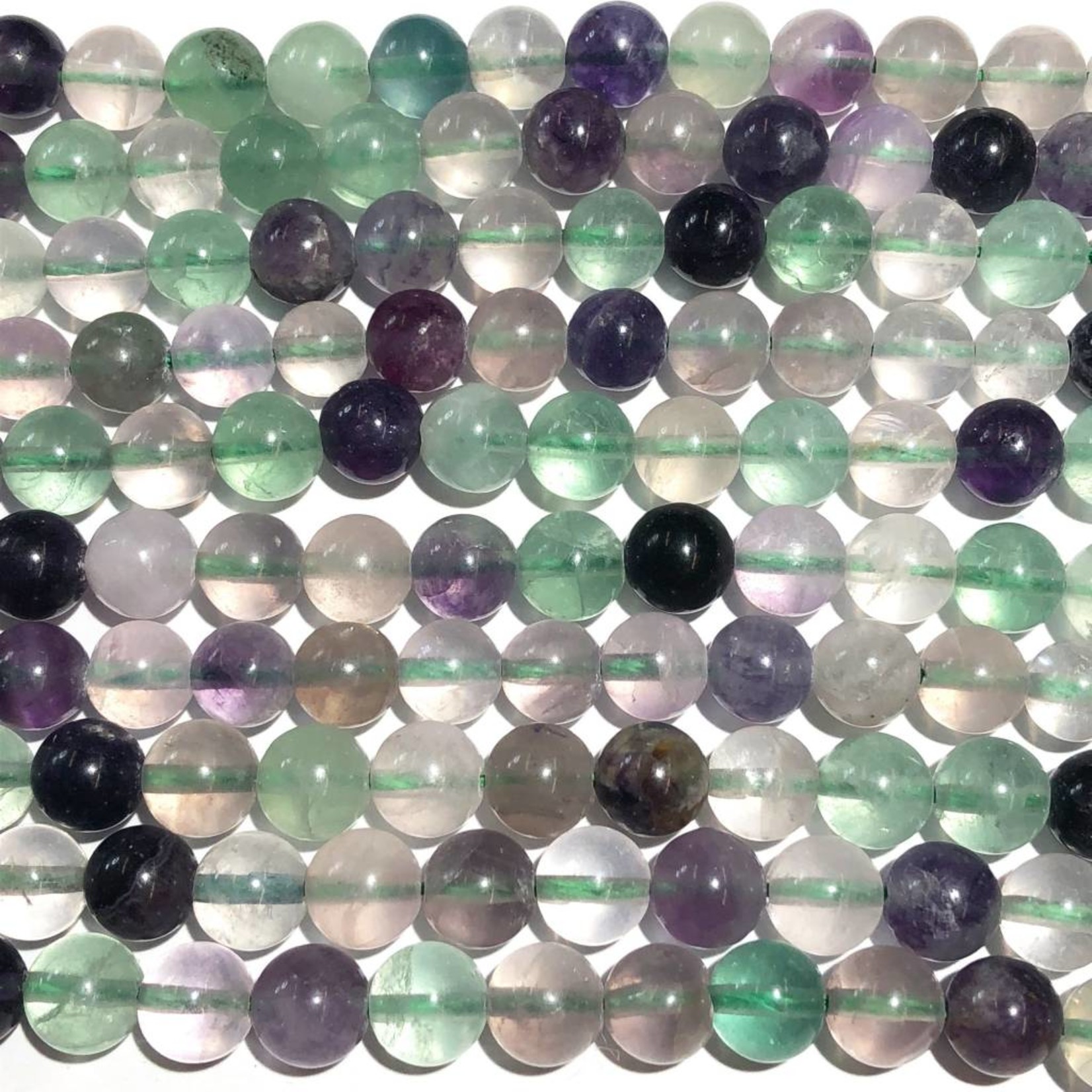 Fluorite Natural Grade B 8mm Round