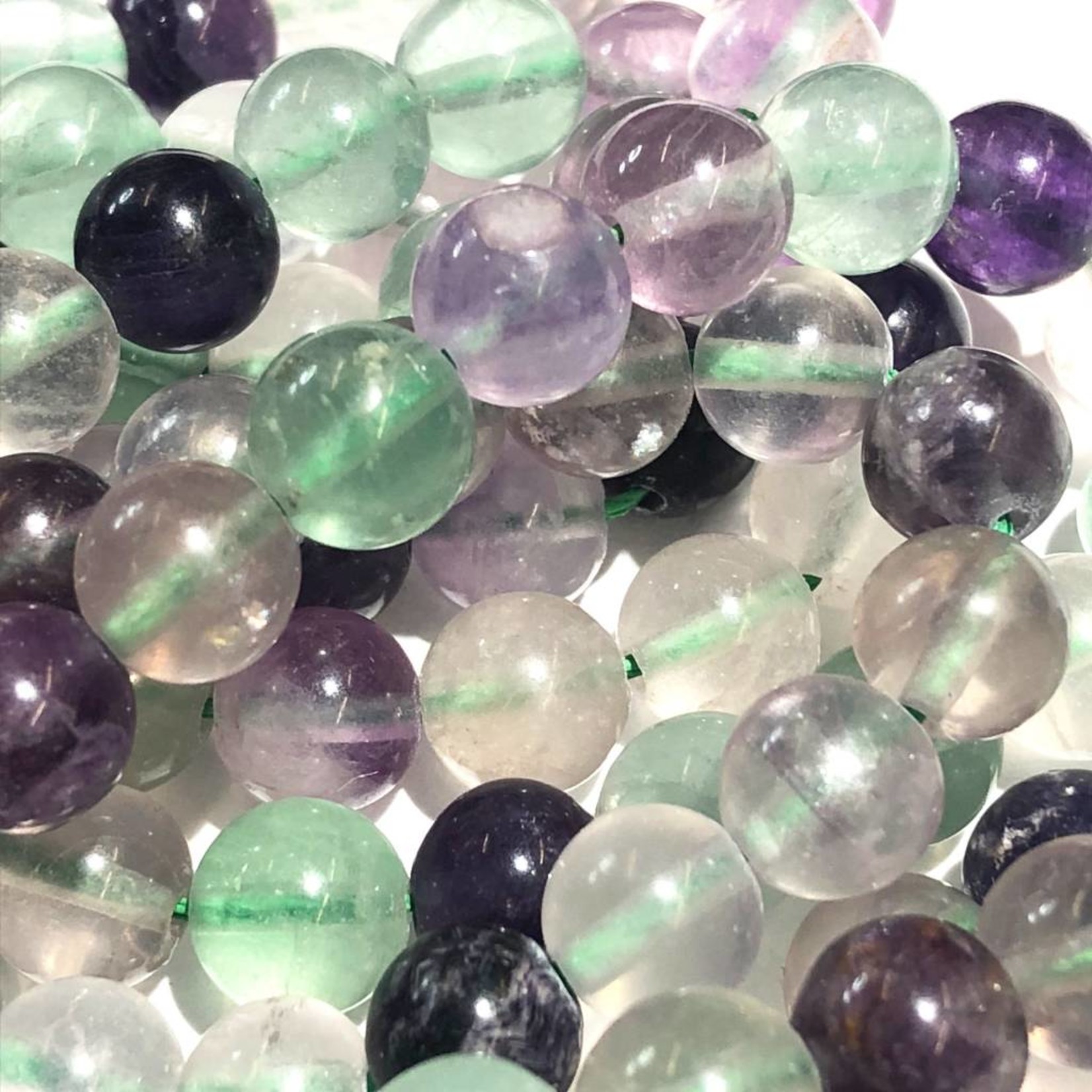 Fluorite Natural Grade B 8mm Round