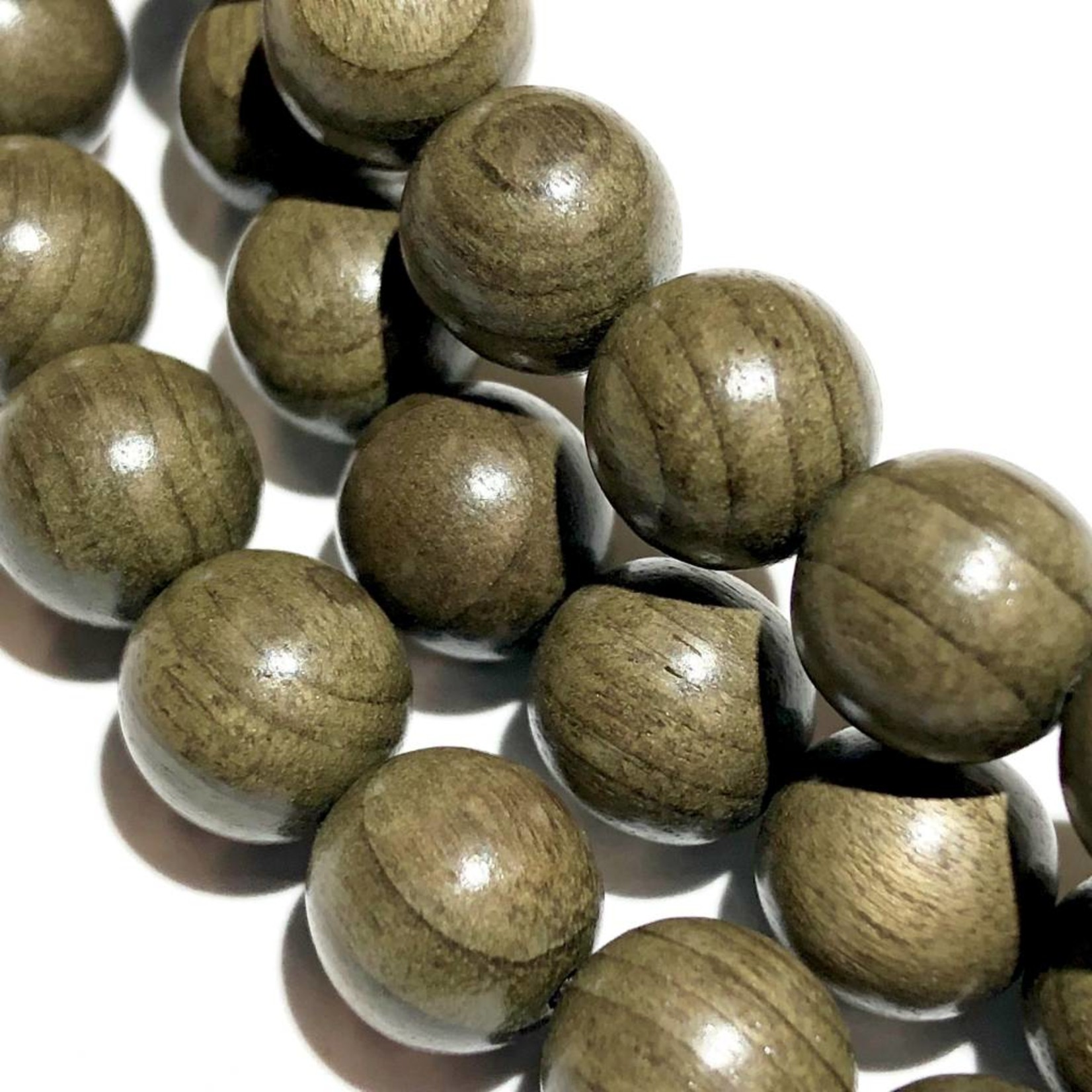 Natural Green SILKWOOD Beads 8mm 108 Pcs