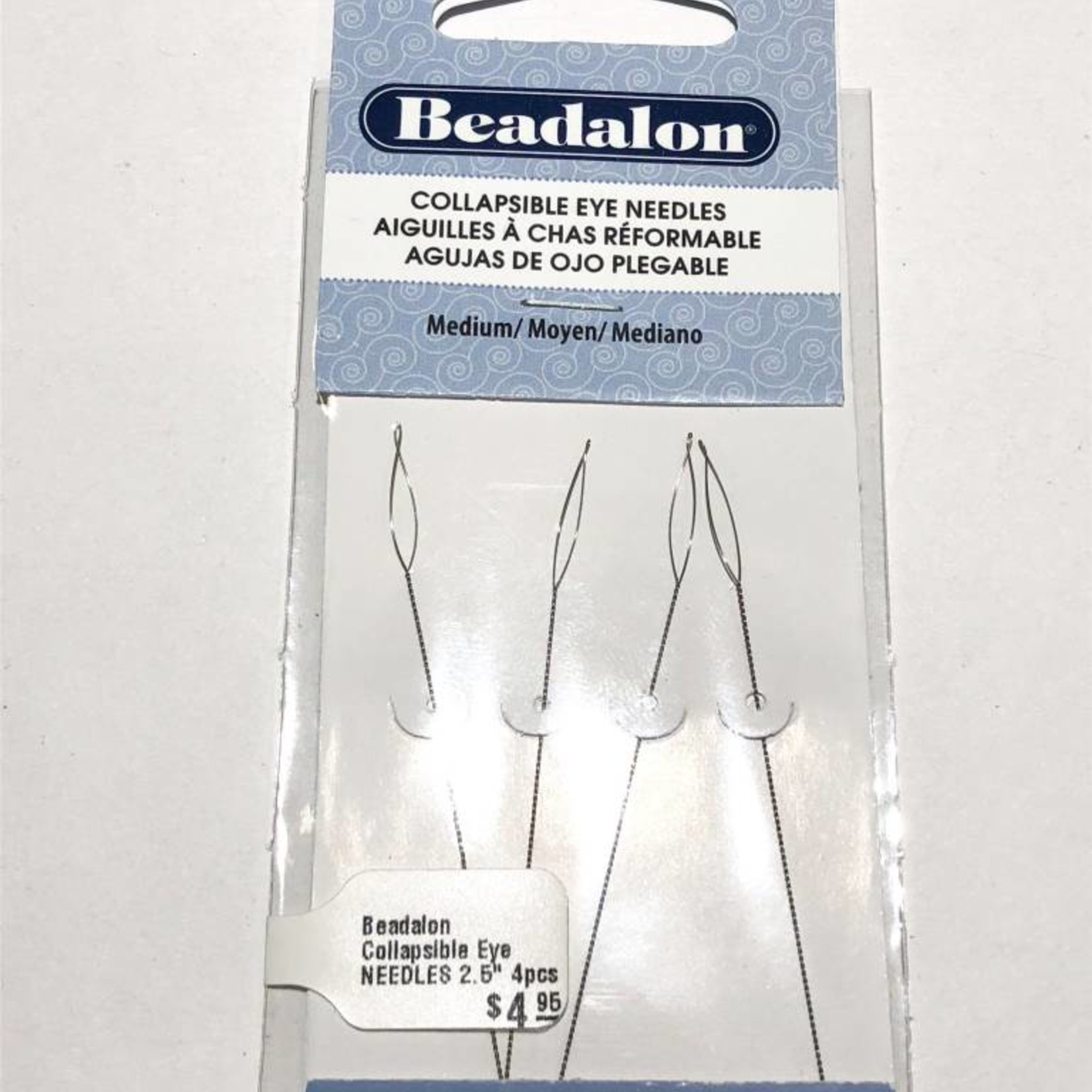 Beadalon Beadalon Collapsible Eye NEEDLES 2.5" 4pcs