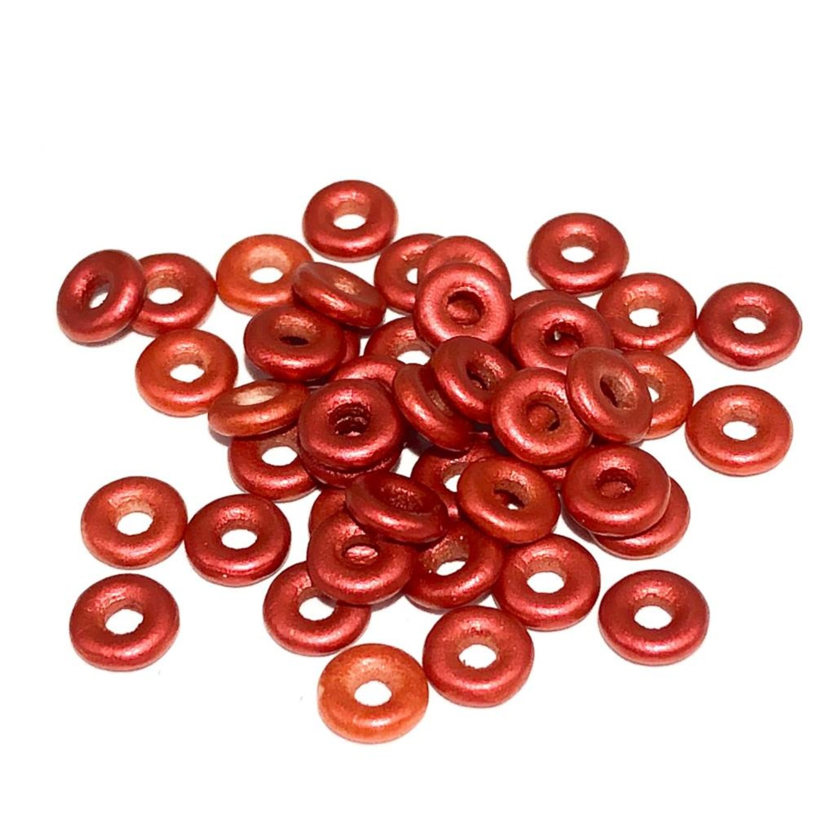 Czech O Beads Lava Red 5g