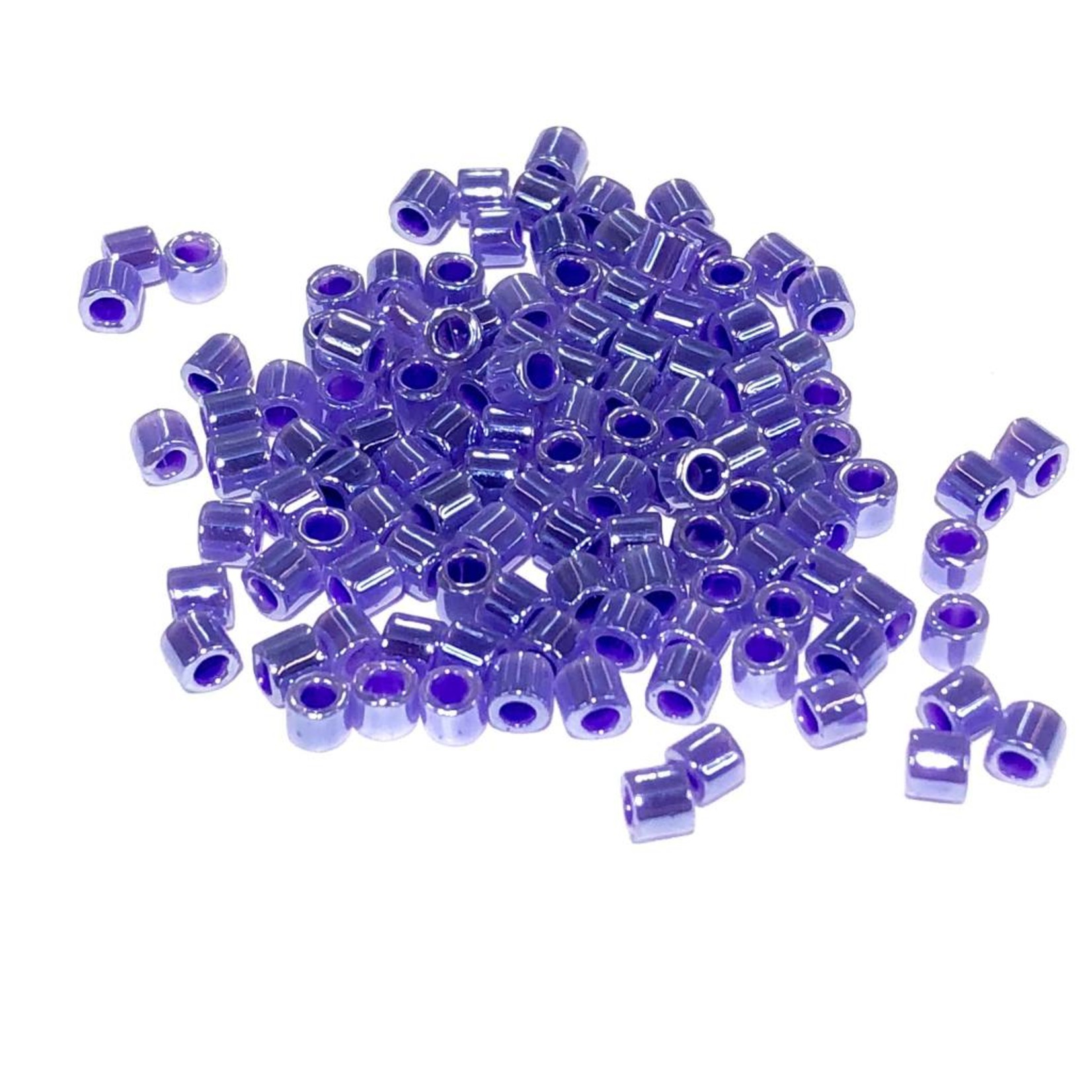 MIYUKI Delica 8-0 Lined Crystal Purple 10g