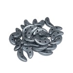 CzechMates CzechMates CRESCENT Satin Met Gunmetal 10g