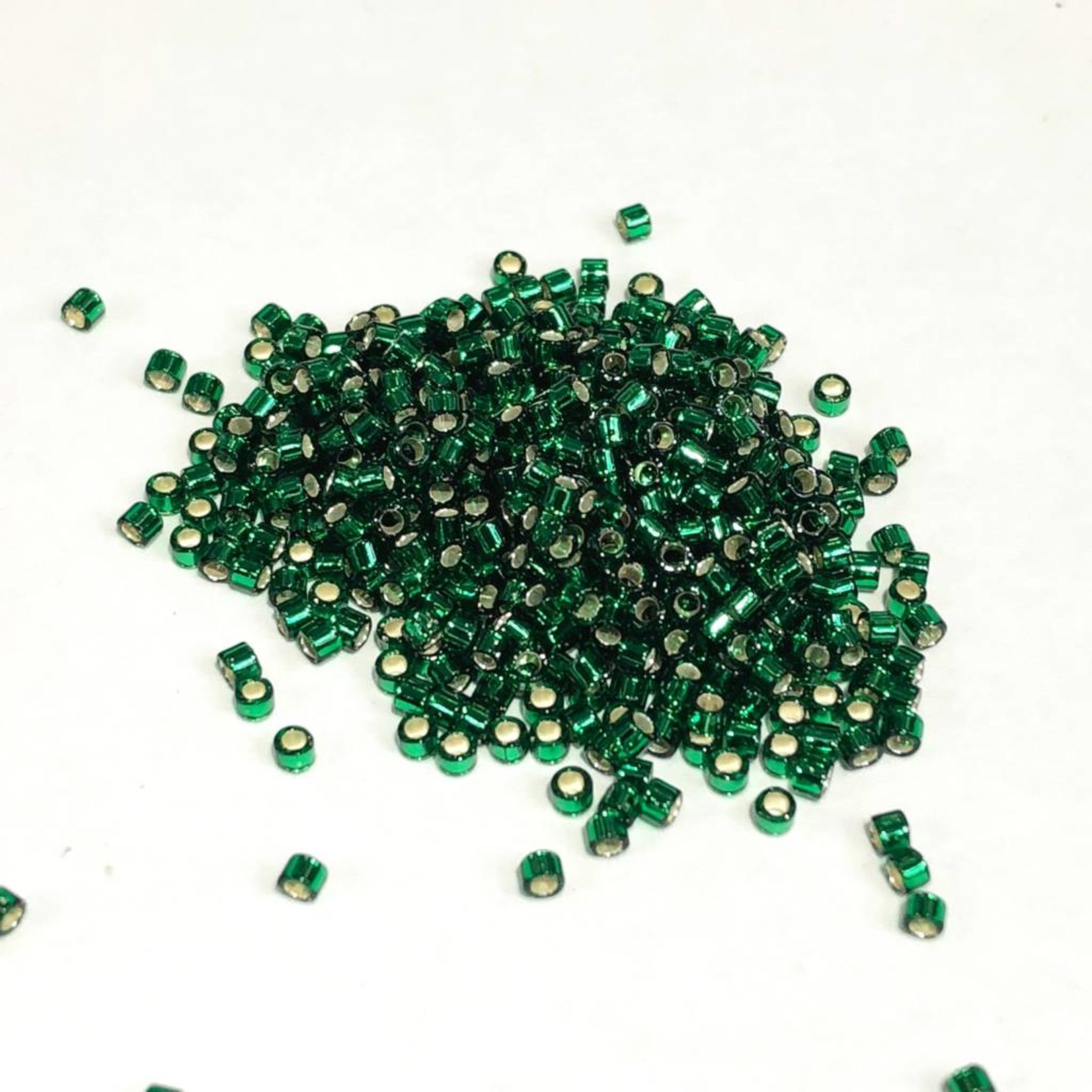 MIYUKI Delica 11-0 Silver Lined Dark Green 10g