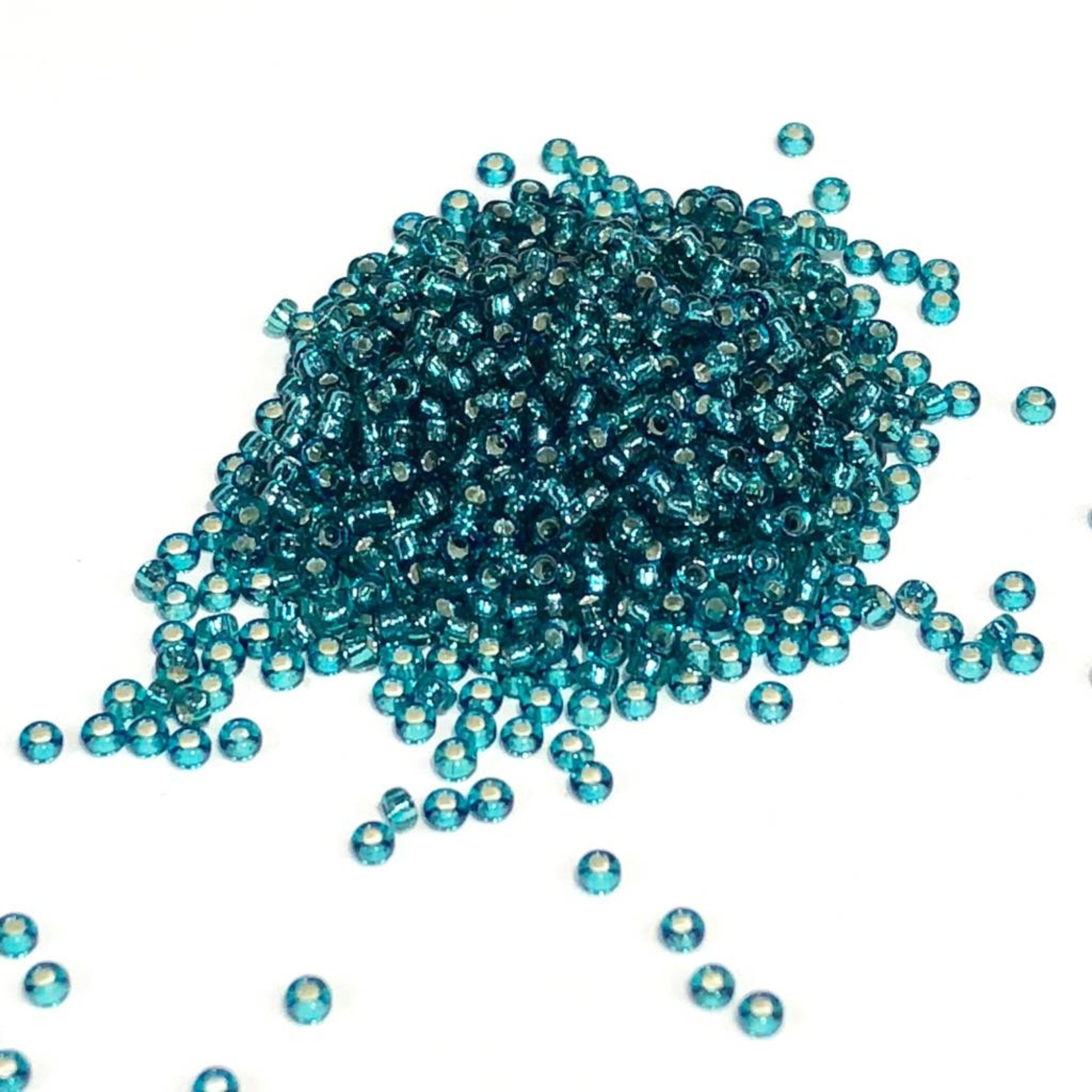 MIYUKI Rocaille 15-0 Silver Lined Teal 10g