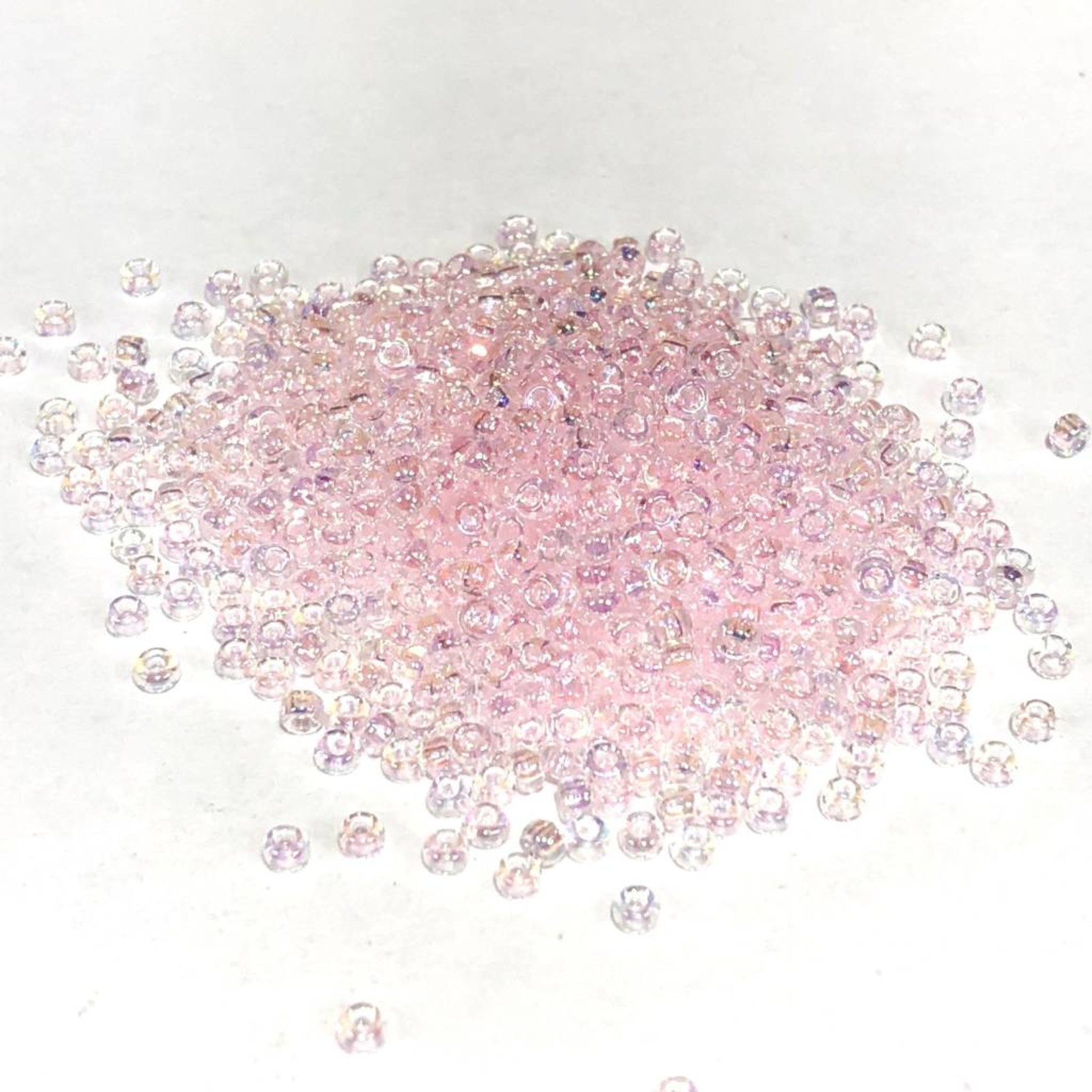 MIYUKI Rocaille 11-0 Transparent Pale Pink AB 25g