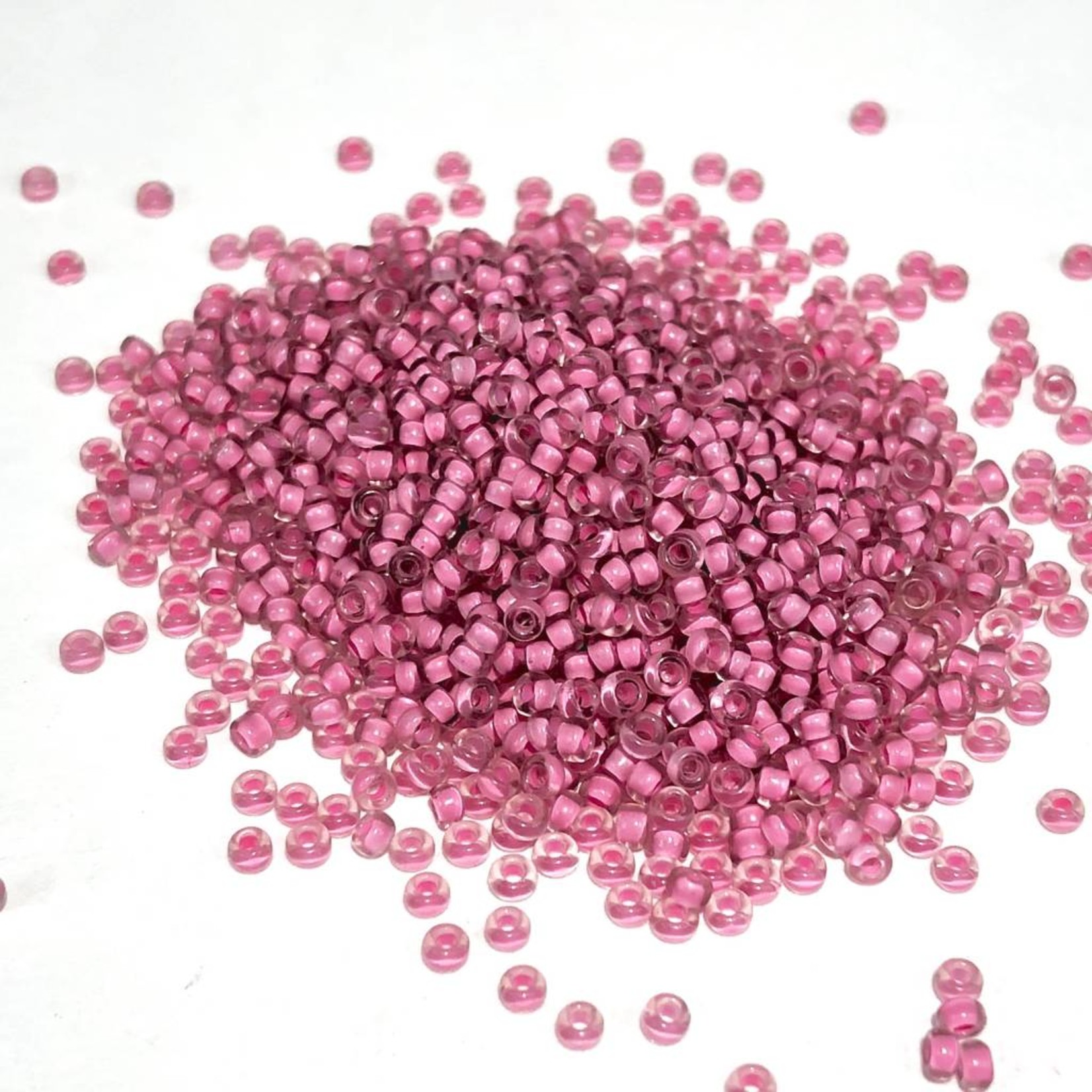 MIYUKI Rocaille 11-0 S/M Rose Lined Crystal 25g