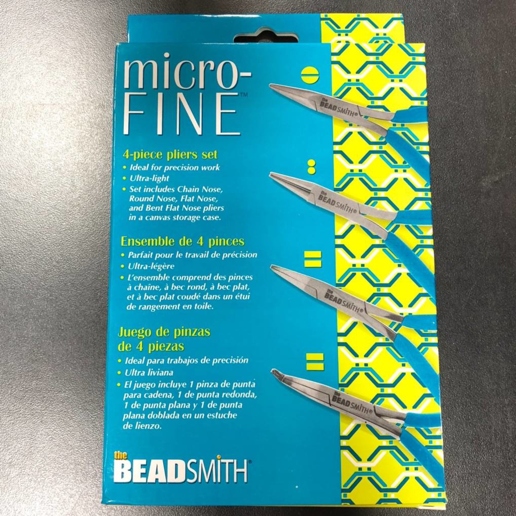 BeadSmith Micro-Fine Professional Plier Set w/Case