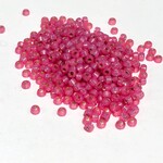 MIYUKI Rocaille 8-0 Dyed Dk Pink S/L Alabaster 25g