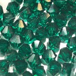 Preciosa Crystal 4mm Bicone Emerald 144pcs