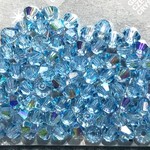 Preciosa Crystal 3mm Bicone Aquamarine AB 144pcs