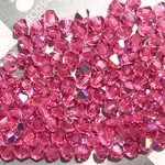 Preciosa Crystal 3mm Bicone Rose AB 144pcs