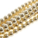 PRECIOSA Crystal Pearls 4mm Cream 120pcs