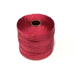 S-Lon Nylon Bead Cord Dark Red .4mm 77Yd Roll