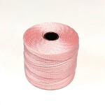 S-Lon Nylon Bead Cord Light Pink .4mm 77 Yd Roll