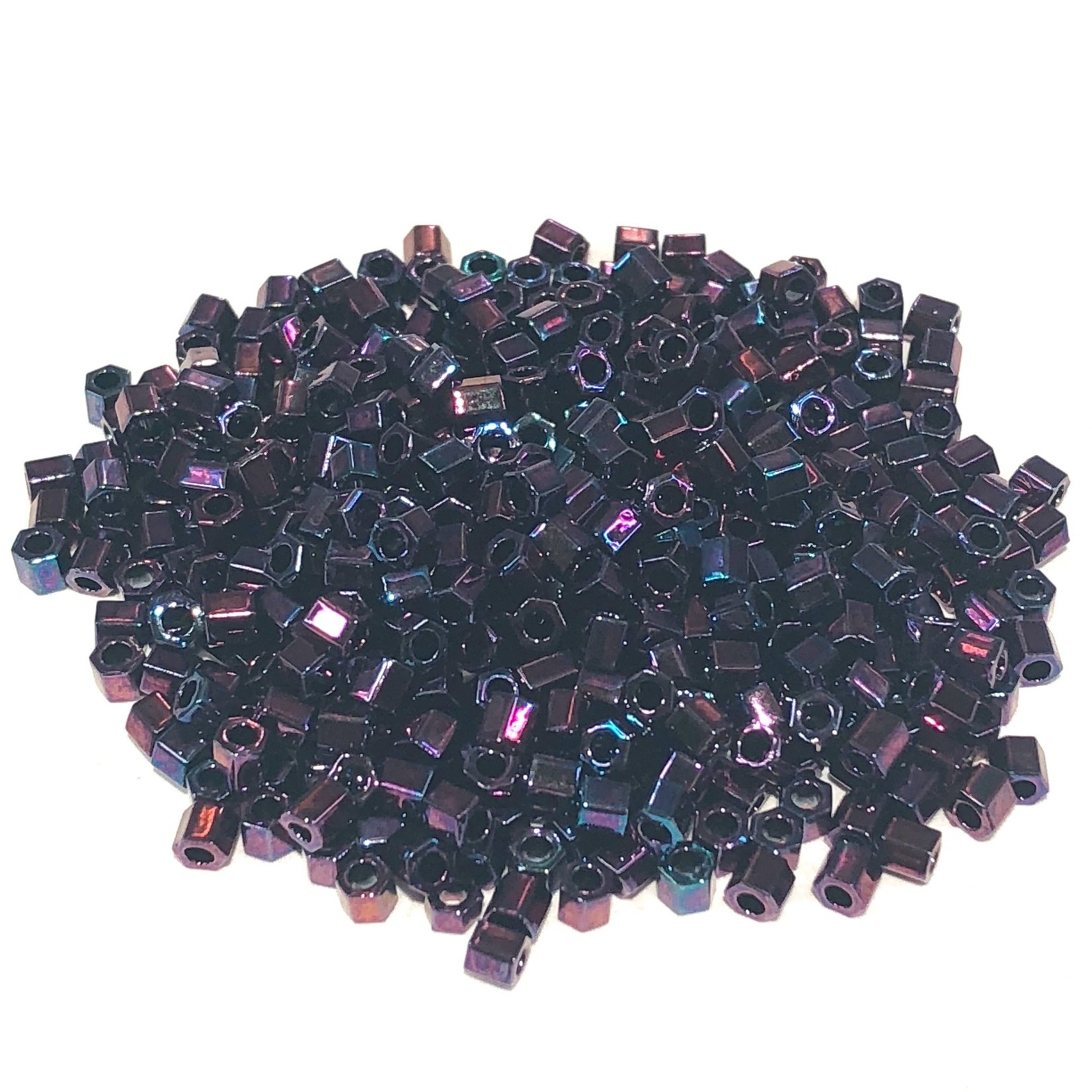 TOHO Hex 8-0 Higher Metallic Violet Iris 20g Tb