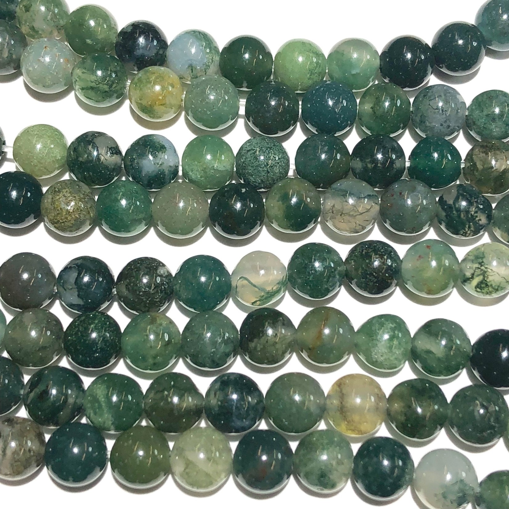 Natural Moss AGATE 6mm Round