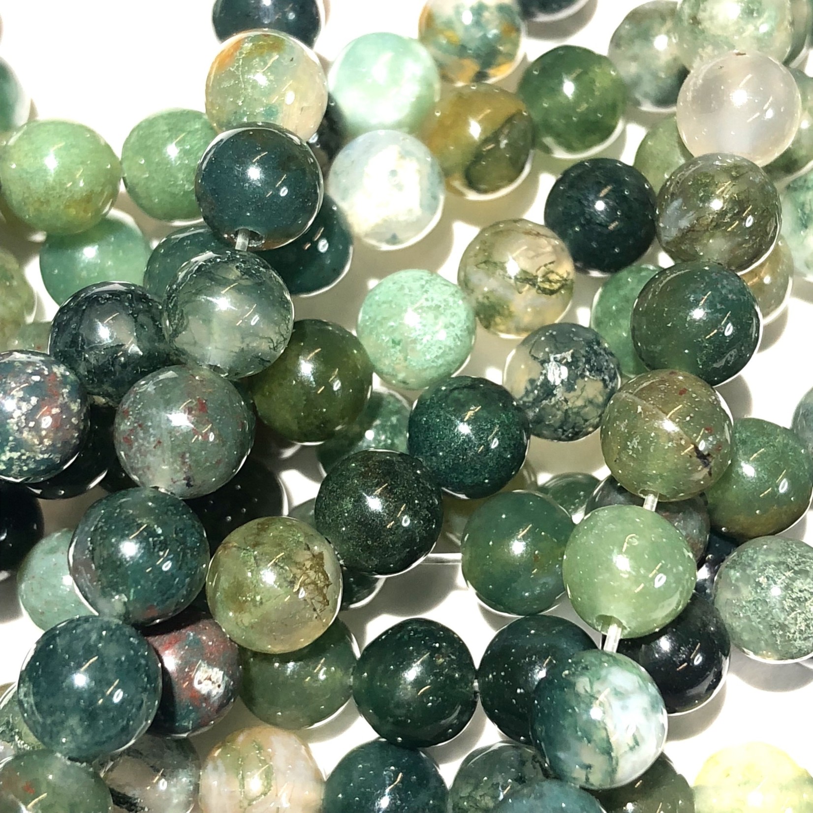 Natural Moss AGATE 6mm Round