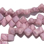 2-Hole SILKY Bead Lilac Luster 40pcs 5mm