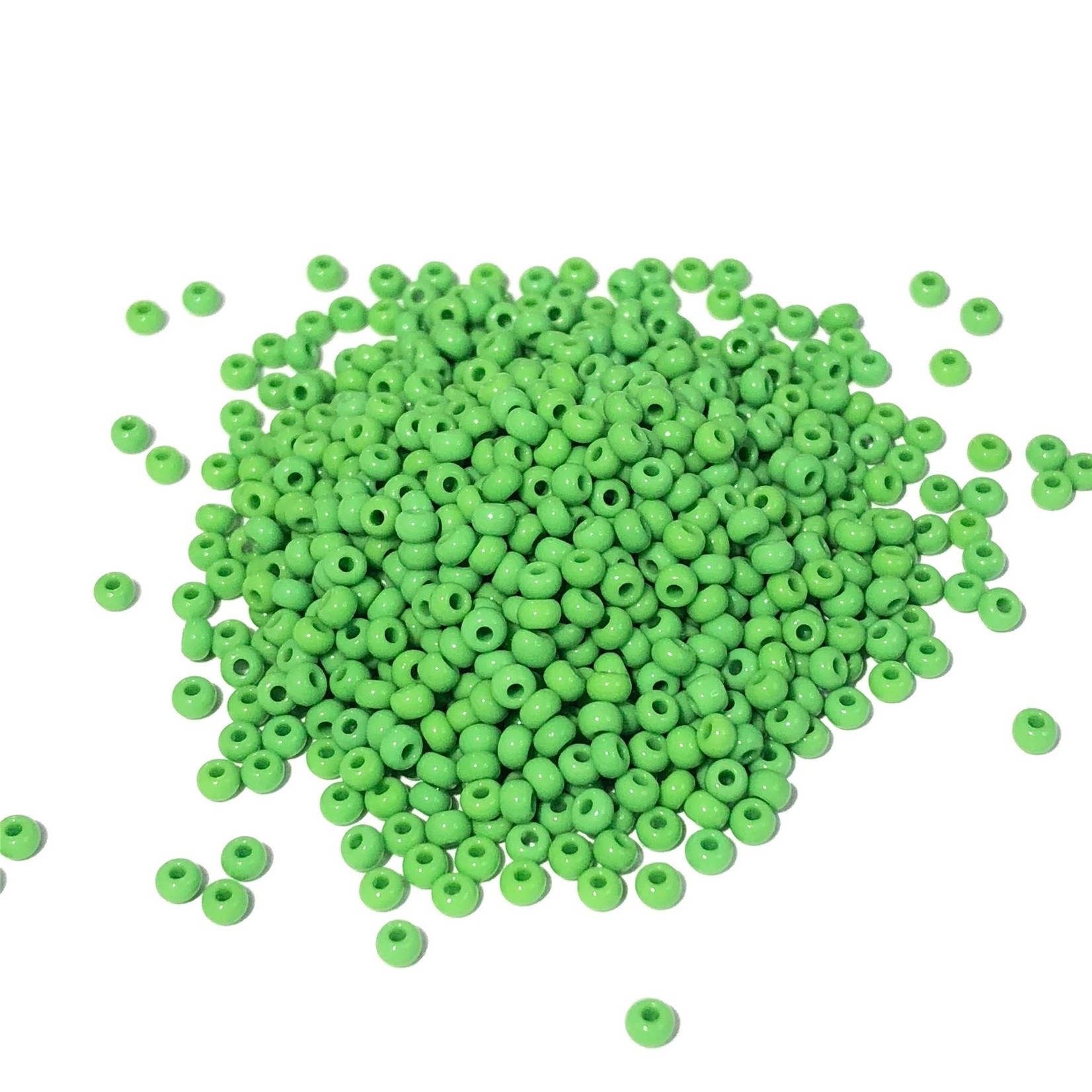 PRECIOSA 10-0 Seed Beads Opaque Light Green 22.5g