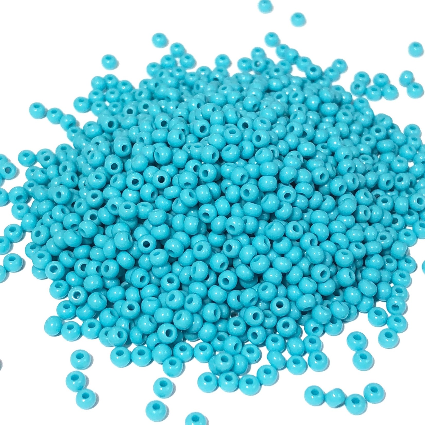 PRECIOSA 10-0 Seed Beads Opaque Turquoise 22.5g