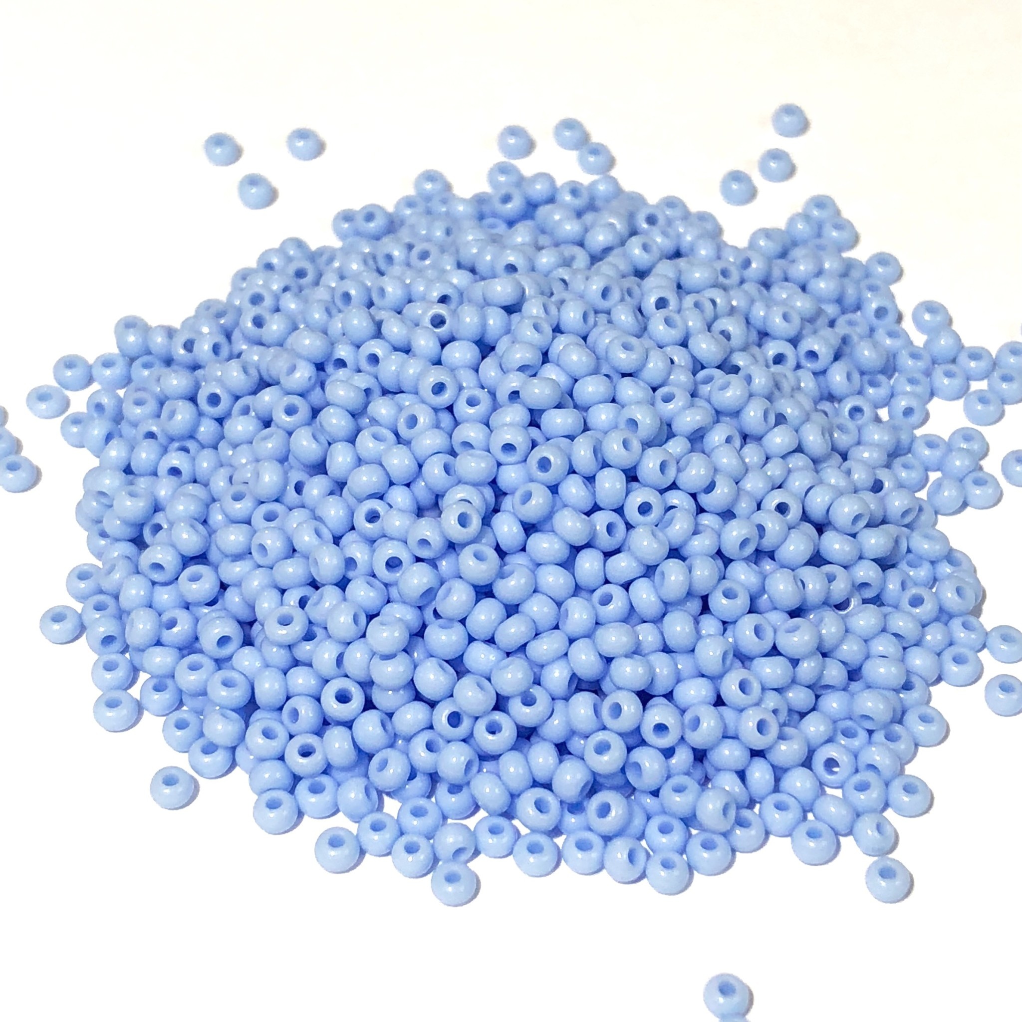 Preciosa 10 0 Seed Beads Op Powder Blue 22 5g Atlantic Bead Company