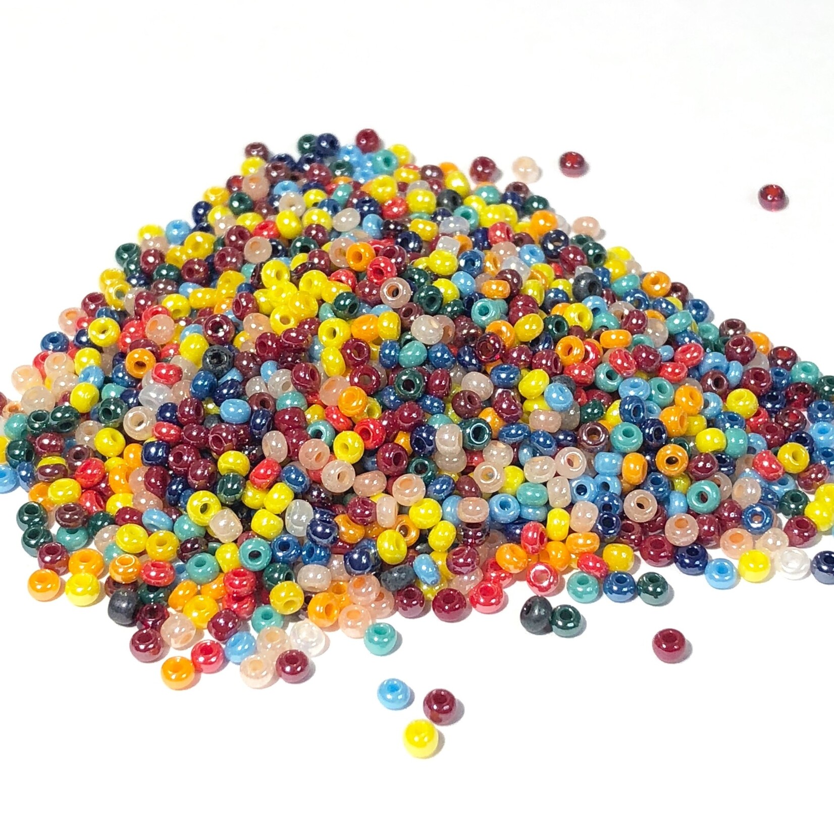 PRECIOSA 10-0 Seed Beads Opaque Multi Luster 22.5g