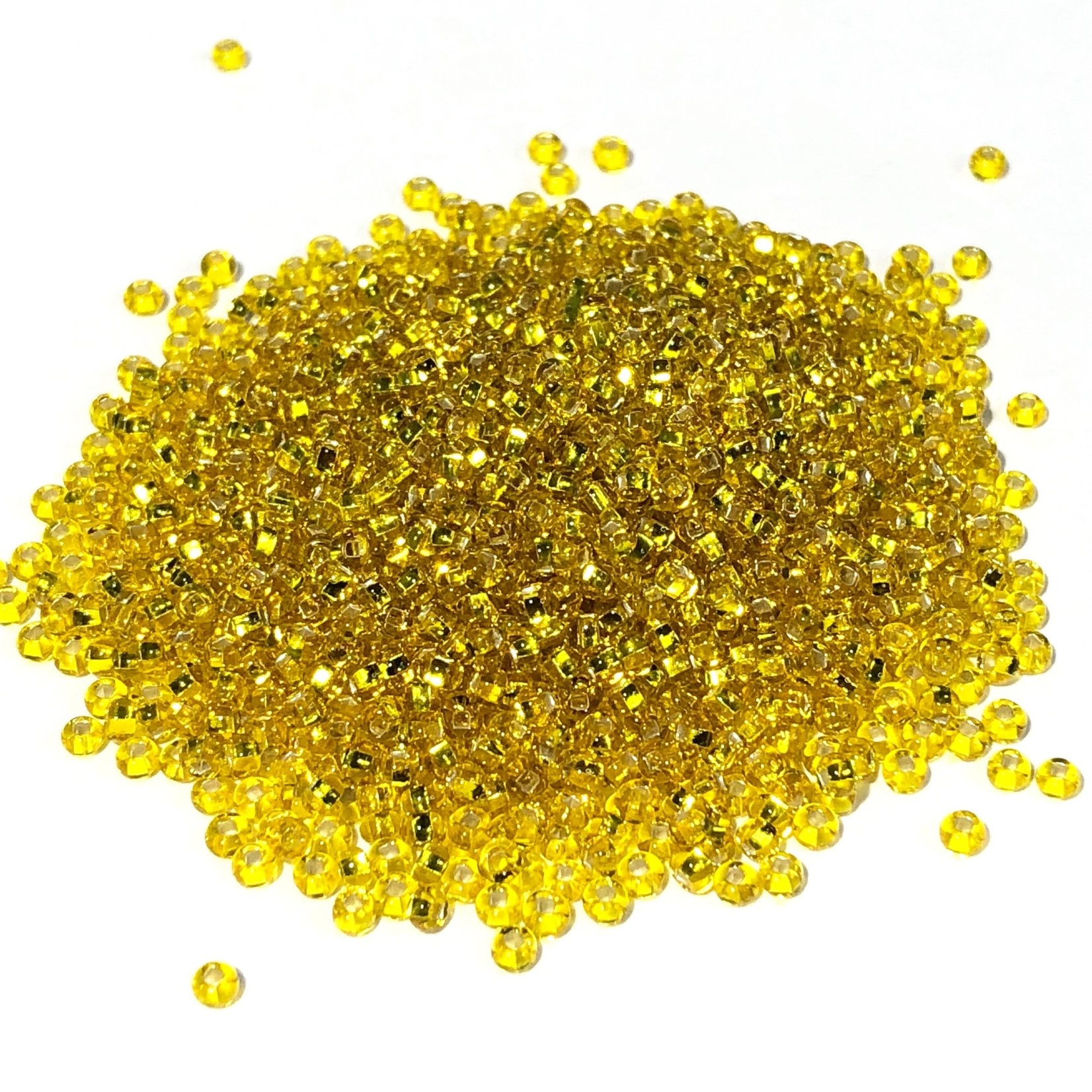 PRECIOSA 10-0 Seed Beads Silver Lined Yellow 22.5g