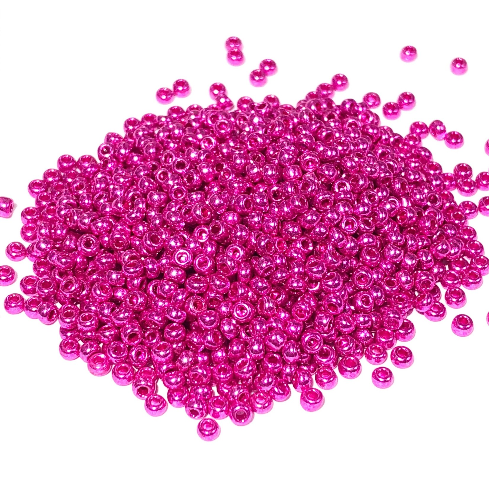 PRECIOSA 10-0 Seed Beads Metallic Pink 22.5g