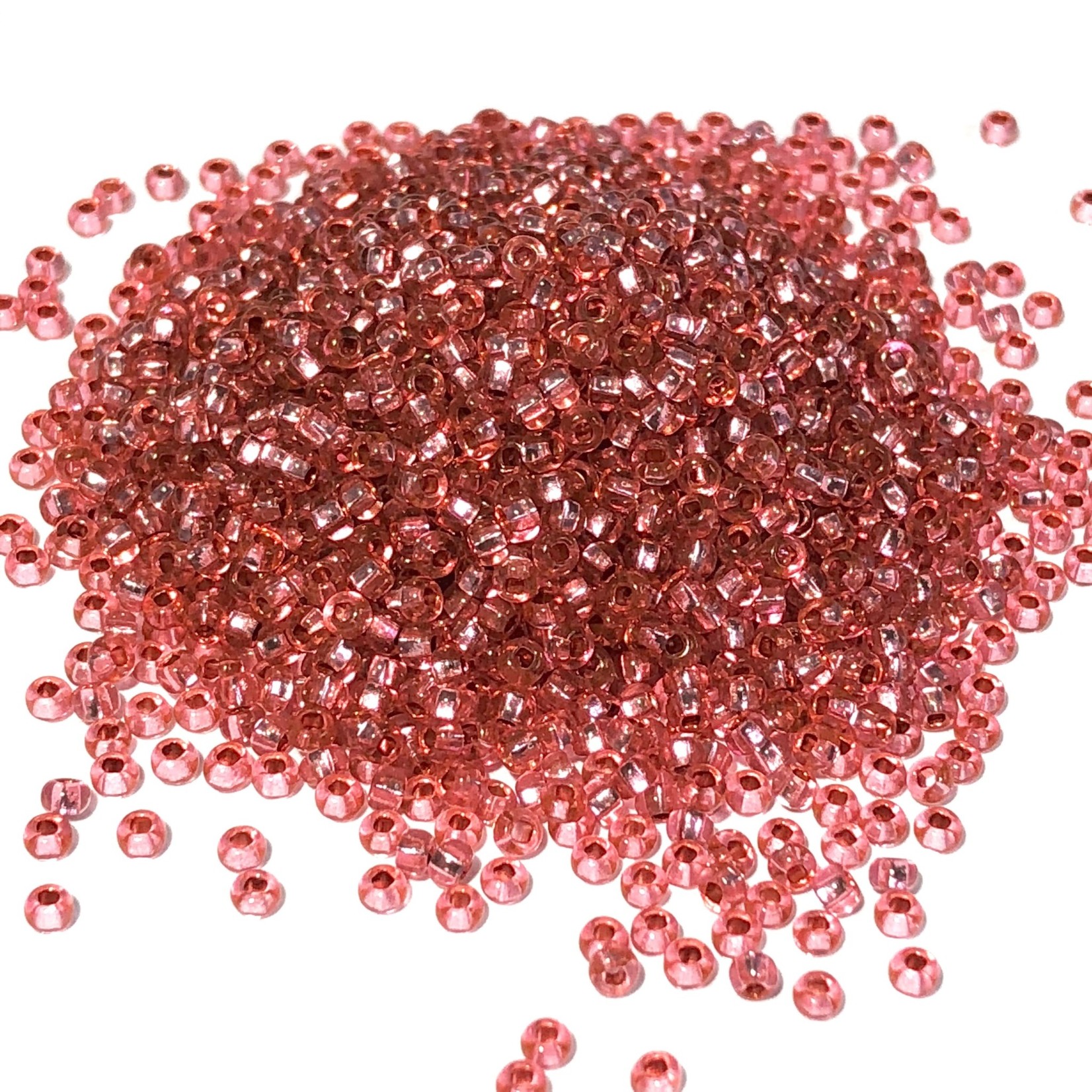 PRECIOSA 10-0 Seed Beads Silver Lined Pink 22.5g