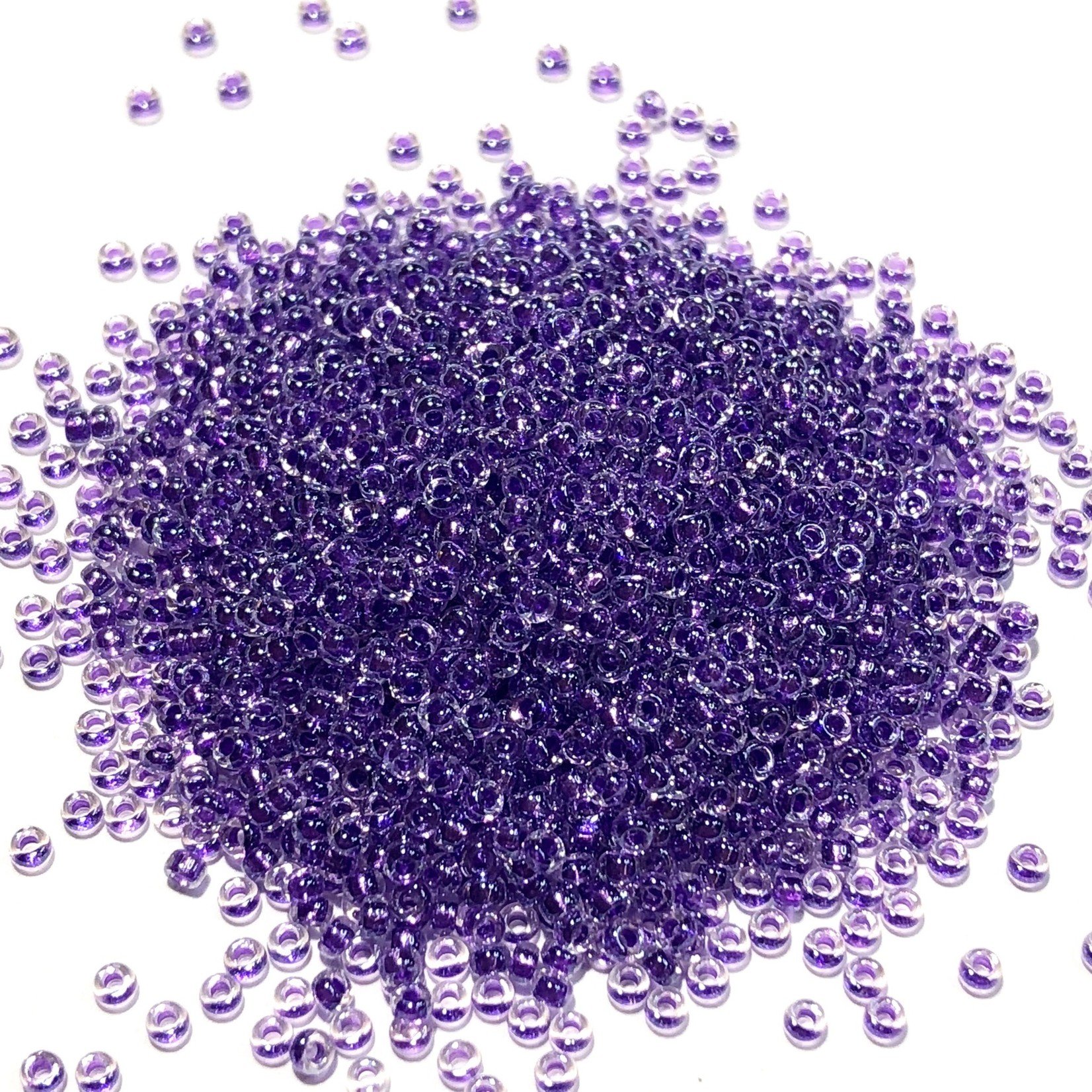 MIYUKI Rocaille 15-0 Sparkle Purple Lined Cryst 8g