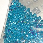 Preciosa Crystal 4mm Bicone Aqua Bohemica AB 144pcs