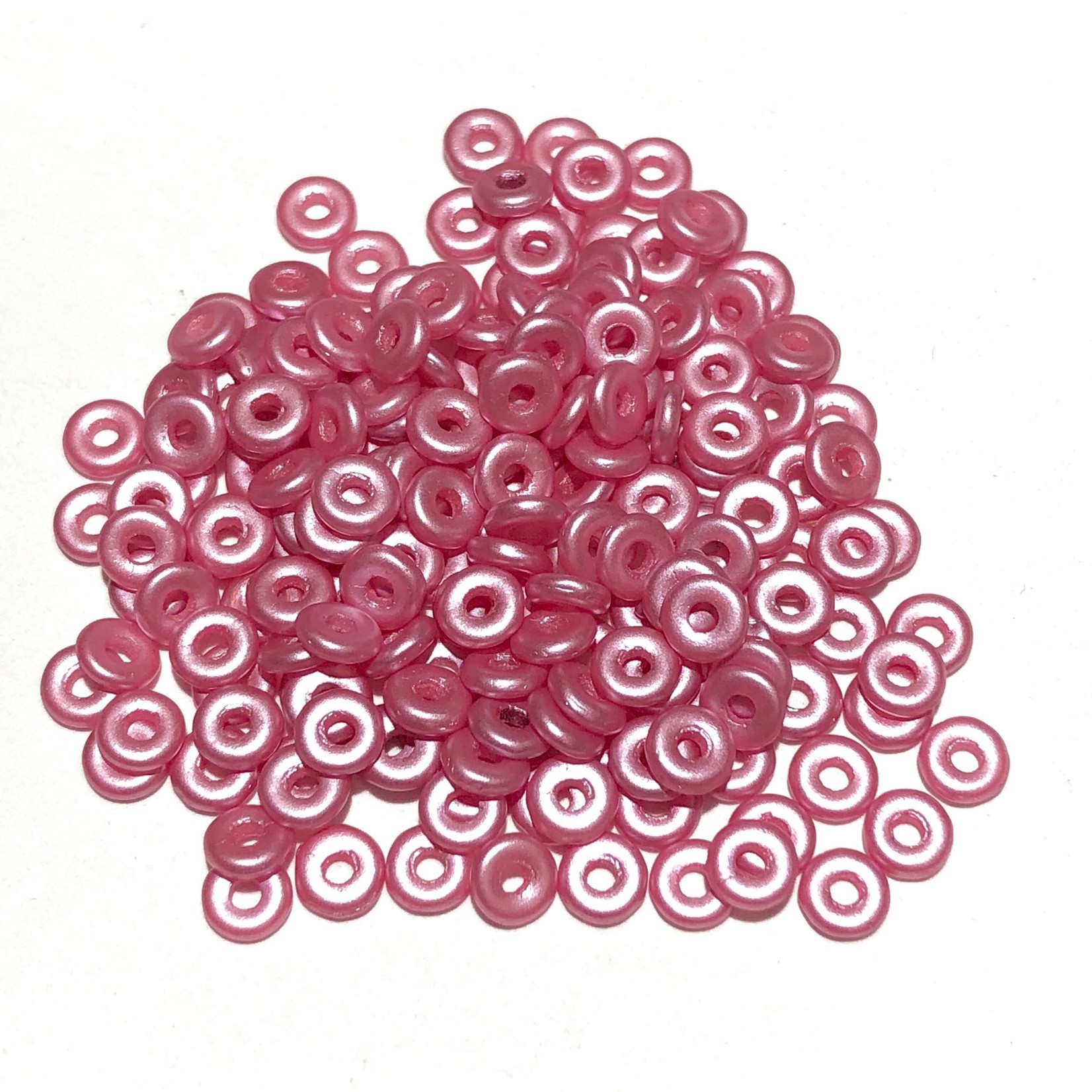 Czech O Beads Pastel Pink 5g