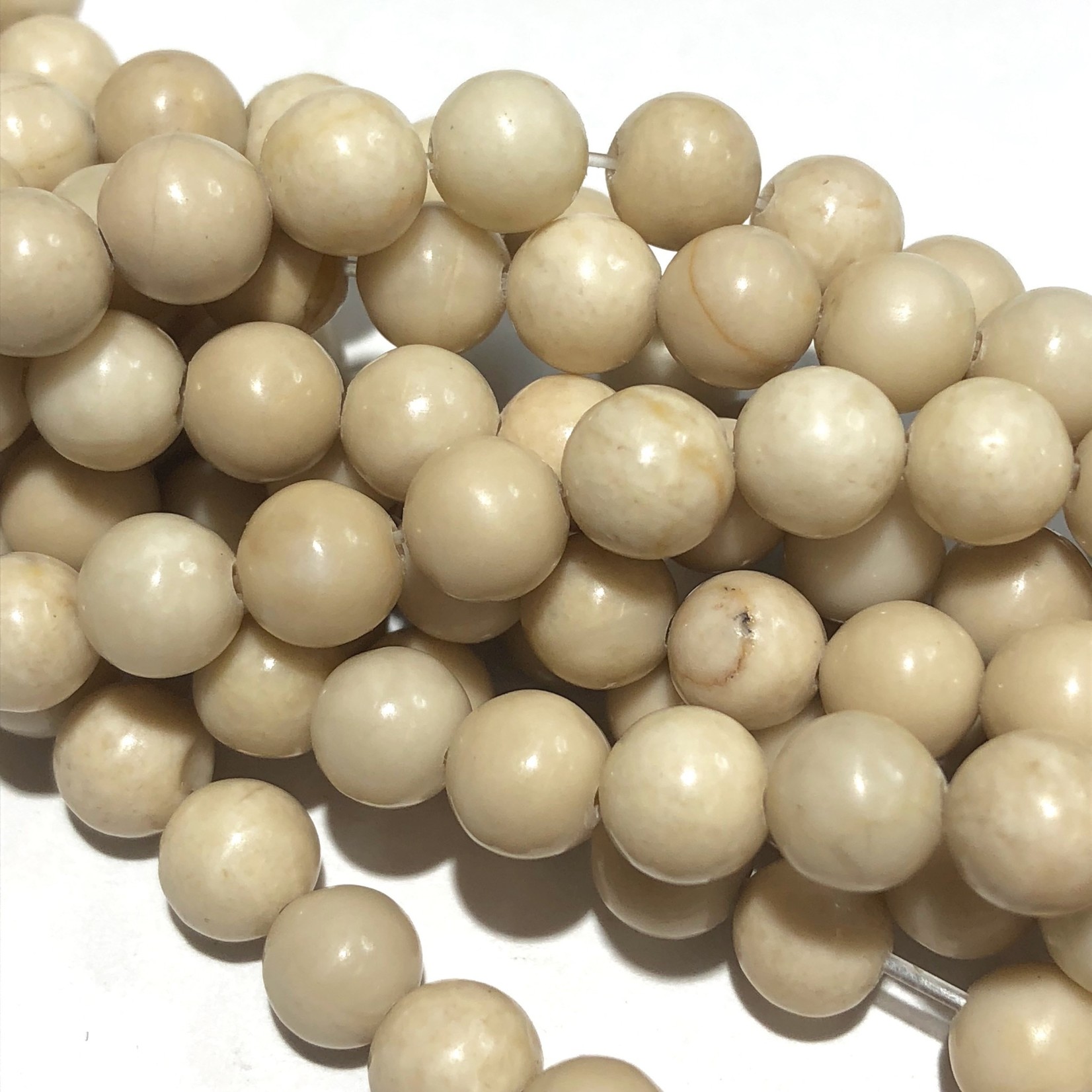 Natural River Stone 6mm Round