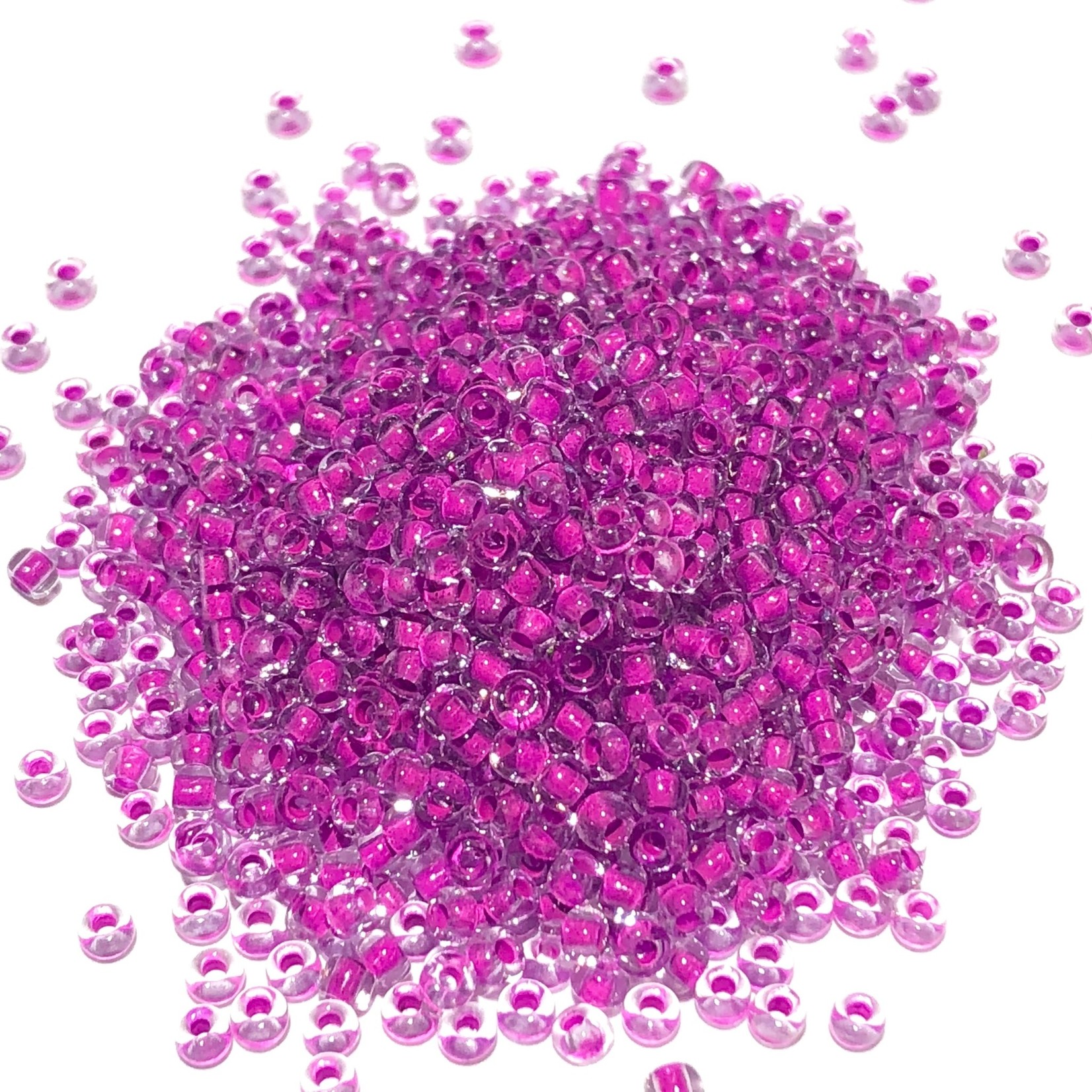 PRECIOSA 10-0 Seed Beads Crystal Lined Neon Purple 22.5g