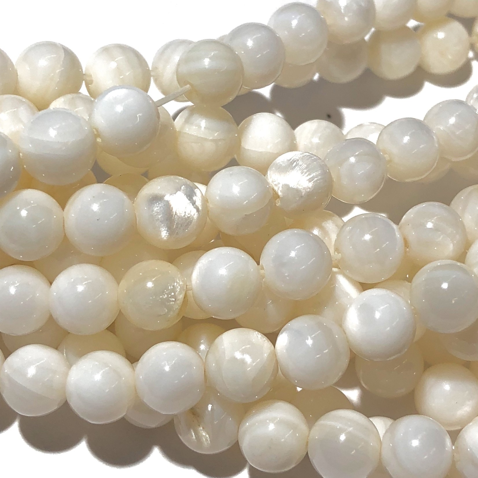 Mother of Pearl Natural 6mm Round