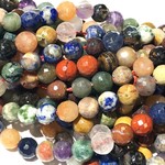 GEMSTONE Assorted 6mm Multi-Colour Faceted