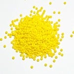 PRECIOSA 10-0 Seed Beads Opaque Lemon Yellow 22.5g Tube