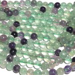 FLUORITE Rainbow Natural Grade AB 6mm Round