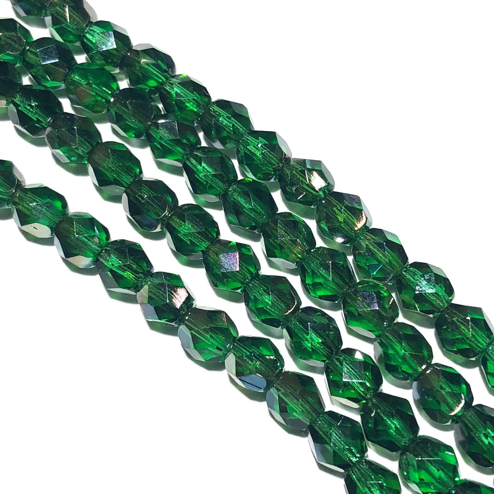 MATUBO Firepolish Celsian Emerald 6mm