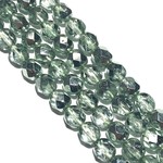 MATUBO Firepolish Light Peridot 6mm