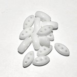 Cali Beads 3-Hole Chalk White 40pcs