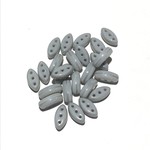 Cali Beads 3-Hole Grey Silk 40pcs