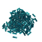 PRECIOSA Bugle #3 Silver Lined Teal Green 25g