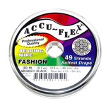 ACCU FLEX Bead Wire 49 Str .019in, 30 Ft Black