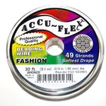 ACCU FLEX Bead Wire 49 Str .019in, 30 Ft Bronze