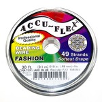 ACCU FLEX Bead Wire 49 Str .019in, 30 Ft Crater Lake Blue