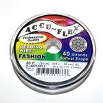 ACCU FLEX Bead Wire 49 Str .019in, 30 Ft Plum Purple