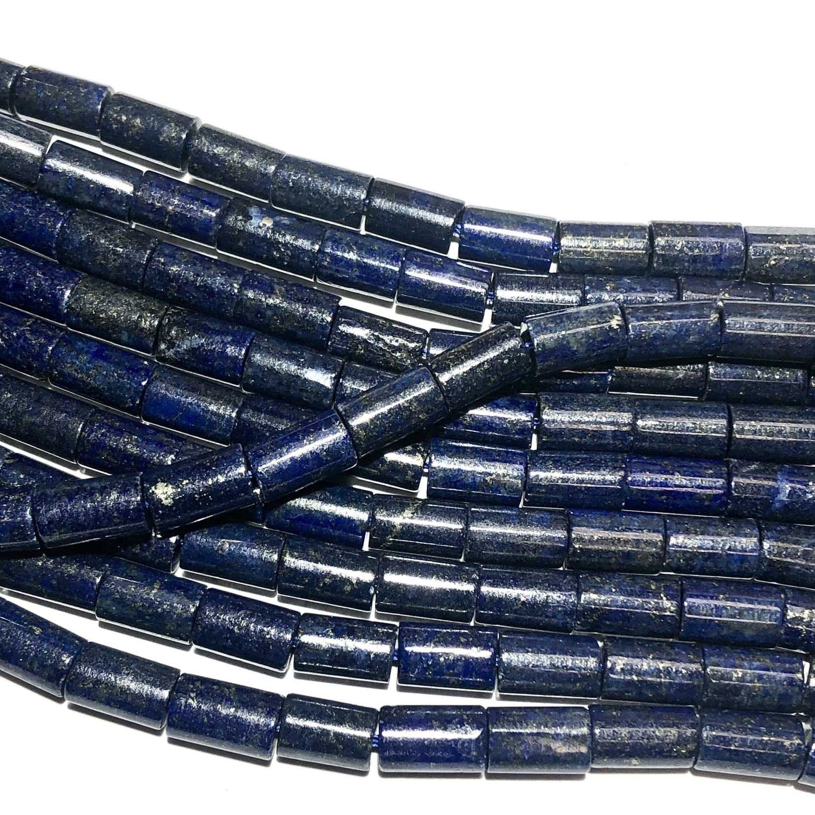 Lapis Lazuli 8 x 12mm Column Beads Natural Dyed
