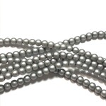 PRECIOSA Crystal Pearls 4mm Matte Silver 120pcs